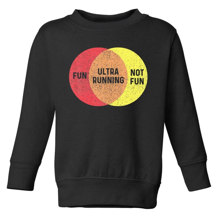 Ultra Running Trail Runner Finisher Ultra Marathon Toddler Sweatshirt