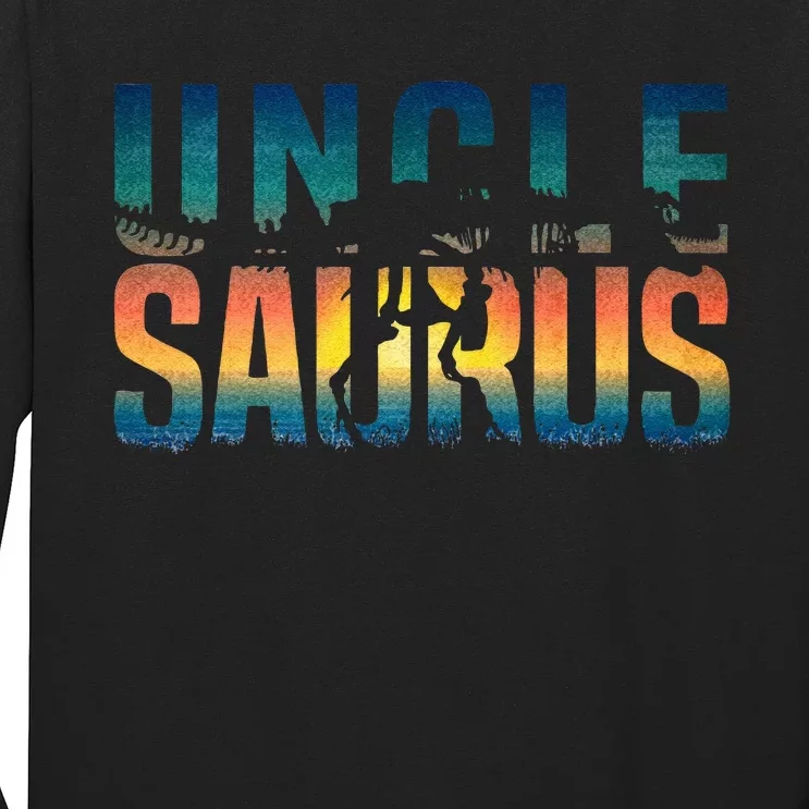 Unclesaurus Rex Uncle Dinosaur TRex Uncle Saurus Long Sleeve Shirt