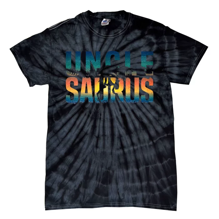 Unclesaurus Rex Uncle Dinosaur TRex Uncle Saurus Tie-Dye T-Shirt