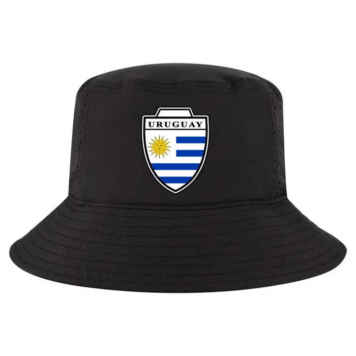 Uruguay Country Soccer Crest Cool Comfort Performance Bucket Hat