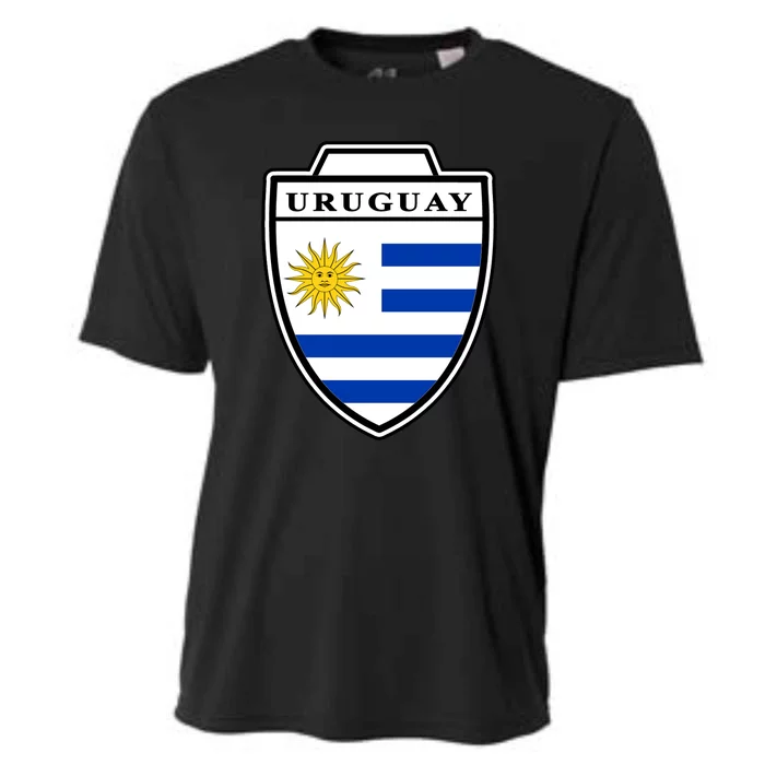 Uruguay Country Soccer Crest Cooling Performance Crew T-Shirt