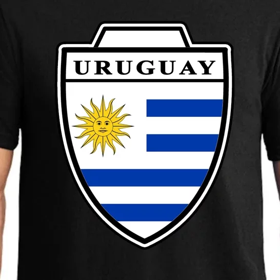 Uruguay Country Soccer Crest Pajama Set