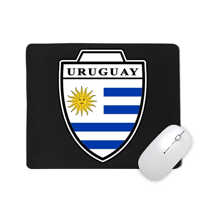 Uruguay Country Soccer Crest Mousepad