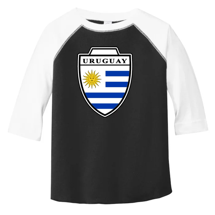 Uruguay Country Soccer Crest Toddler Fine Jersey T-Shirt