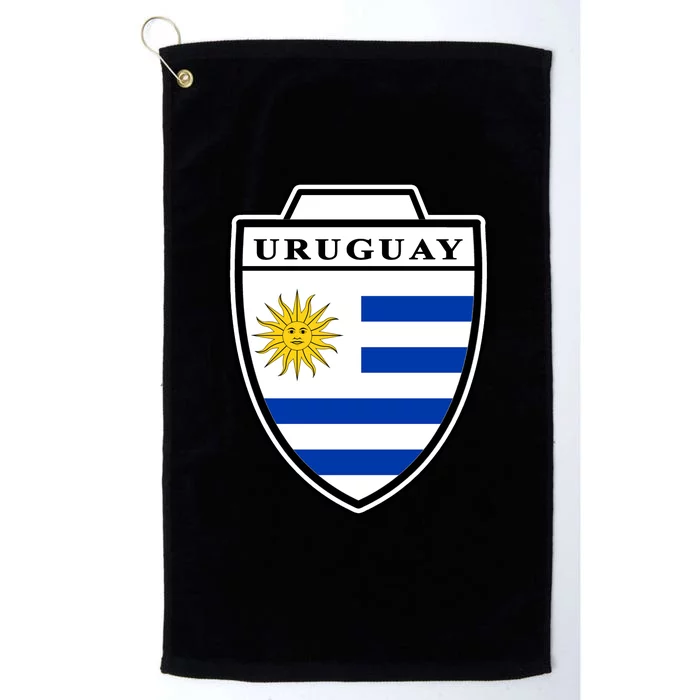 Uruguay Country Soccer Crest Platinum Collection Golf Towel