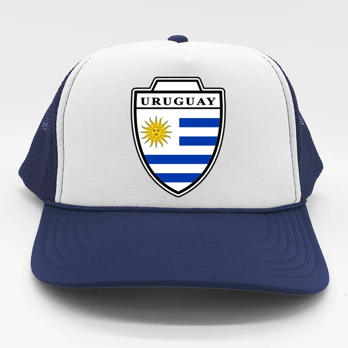 Uruguay Country Soccer Crest Trucker Hat