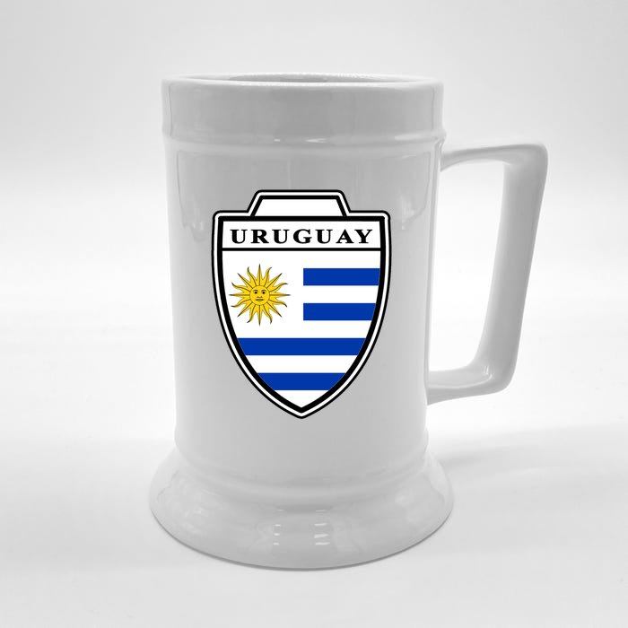 Uruguay Country Soccer Crest Front & Back Beer Stein