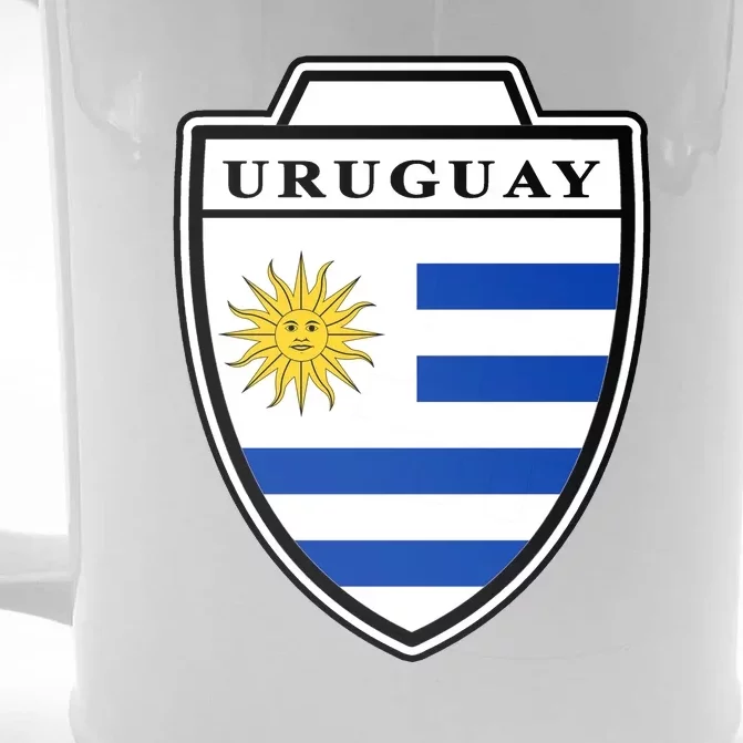 Uruguay Country Soccer Crest Front & Back Beer Stein