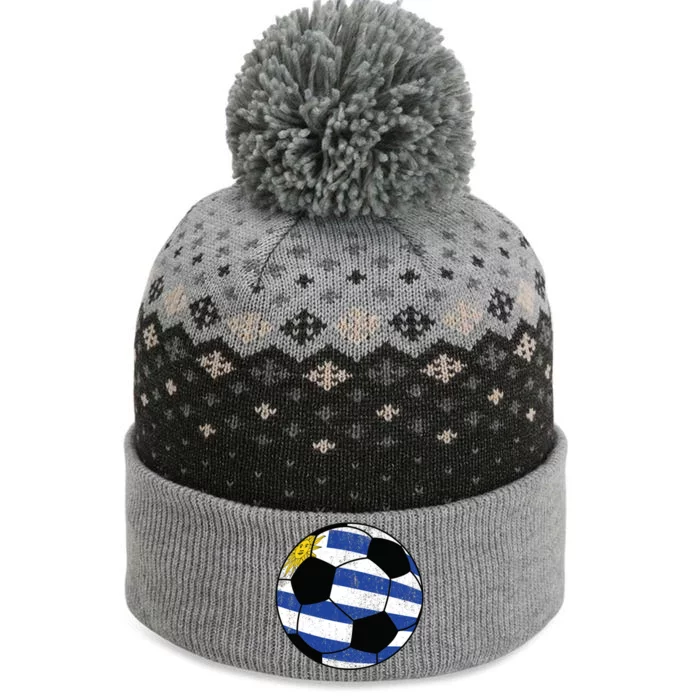 Uruguay soccer ball The Baniff Cuffed Pom Beanie