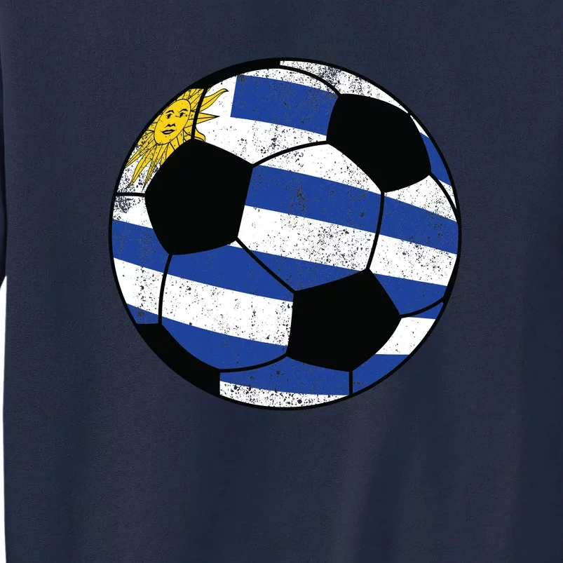 Uruguay soccer ball Tall Sweatshirt