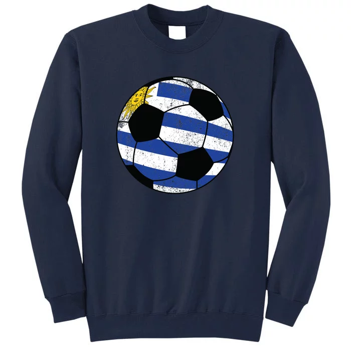 Uruguay soccer ball Tall Sweatshirt