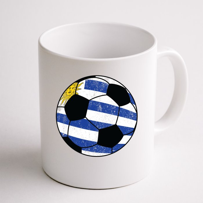 Uruguay soccer ball Front & Back Coffee Mug