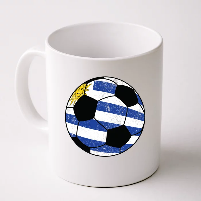 Uruguay soccer ball Front & Back Coffee Mug