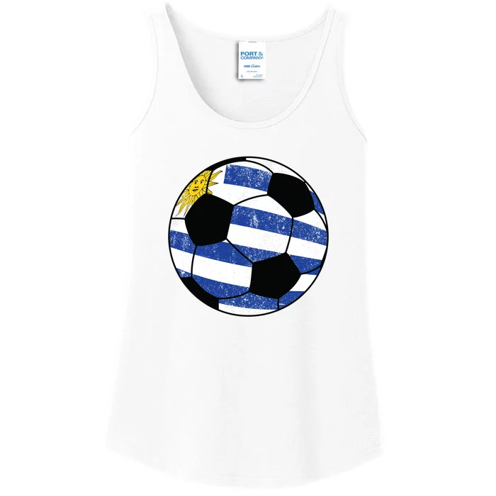 Uruguay soccer ball Ladies Essential Tank