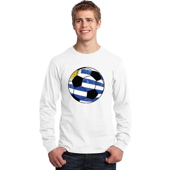 Uruguay soccer ball Tall Long Sleeve T-Shirt