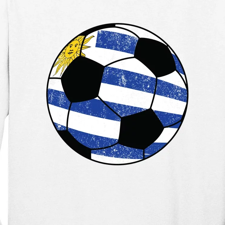 Uruguay soccer ball Tall Long Sleeve T-Shirt