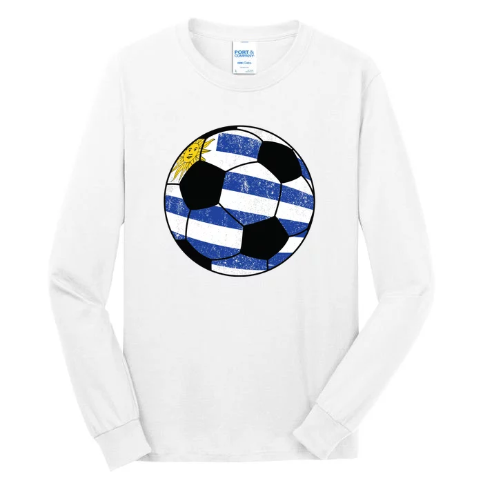 Uruguay soccer ball Tall Long Sleeve T-Shirt