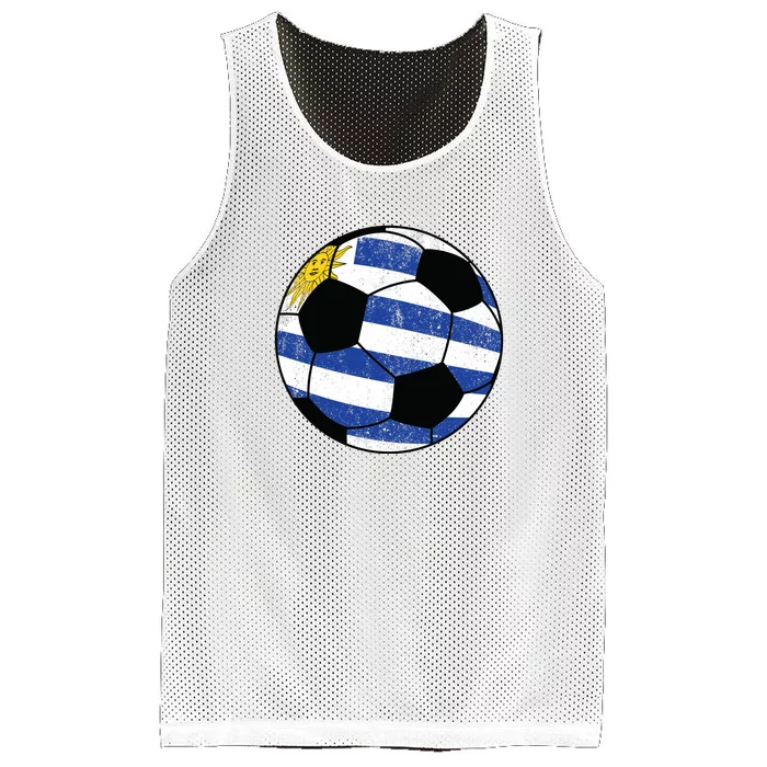 Uruguay soccer ball Mesh Reversible Basketball Jersey Tank