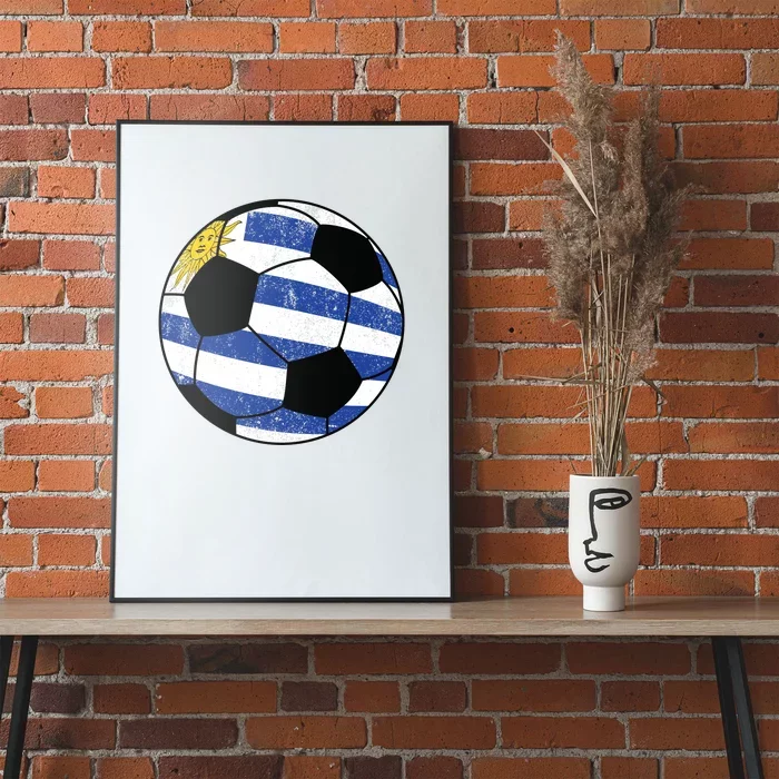 Uruguay soccer ball Poster