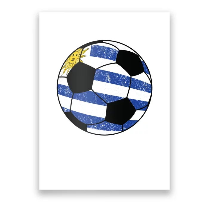 Uruguay soccer ball Poster