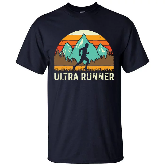 Ultra Runner Vintage Marathon Race Long Distance Running Tall T-Shirt