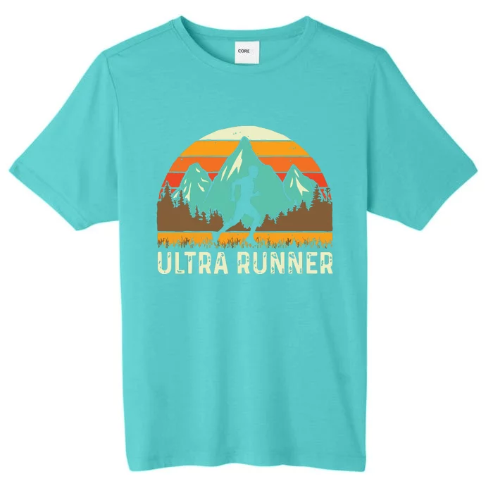 Ultra Runner Vintage Marathon Race Long Distance Running ChromaSoft Performance T-Shirt