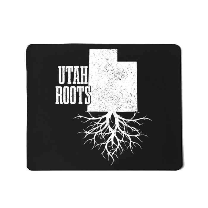 Utah Roots Vintage Usa Patriotic Pride State Map Mousepad