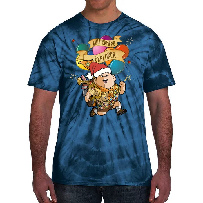 Up Russell Wilderness Explorer Balloons Merry Christmas Family Matching Tie-Dye T-Shirt