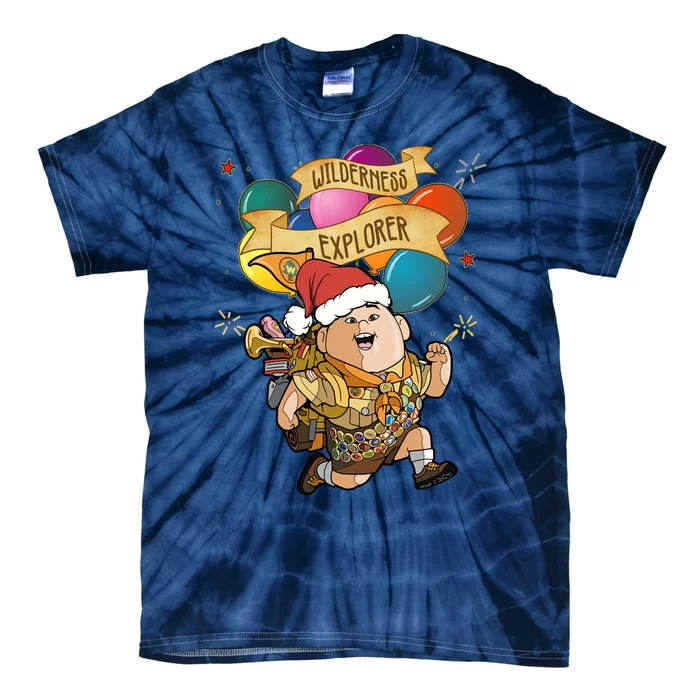 Up Russell Wilderness Explorer Balloons Merry Christmas Family Matching Tie-Dye T-Shirt