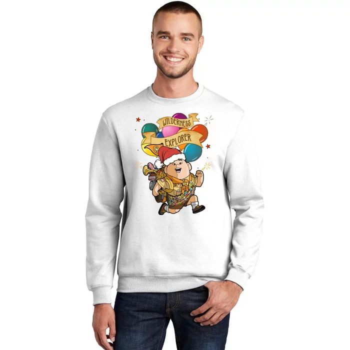 Up Russell Wilderness Explorer Balloons Merry Christmas Family Matching Sweatshirt