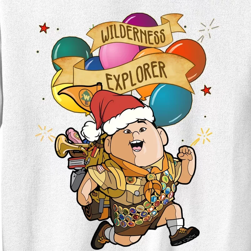 Up Russell Wilderness Explorer Balloons Merry Christmas Family Matching Sweatshirt