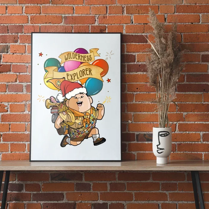 Up Russell Wilderness Explorer Balloons Merry Christmas Family Matching Poster