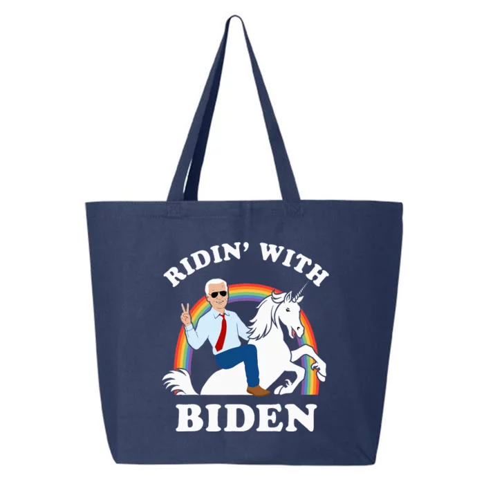 Unicorn Ridin With Biden 25L Jumbo Tote