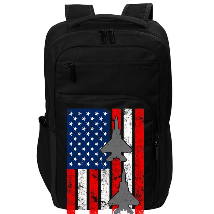 US Air Force Jets Distressed Flag Impact Tech Backpack