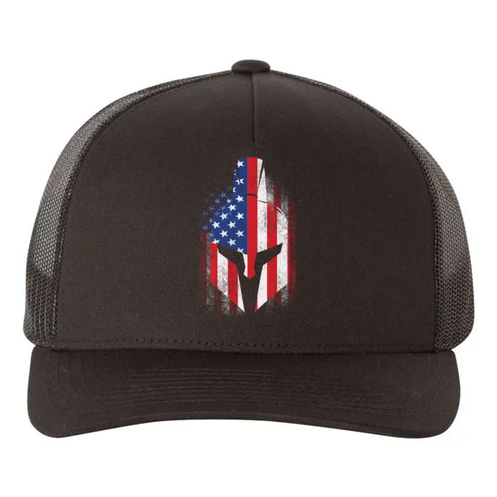 US American Spartan Yupoong Adult 5-Panel Trucker Hat