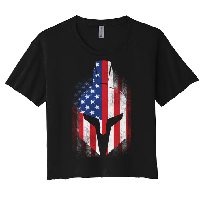 US American Spartan Women's Crop Top Tee