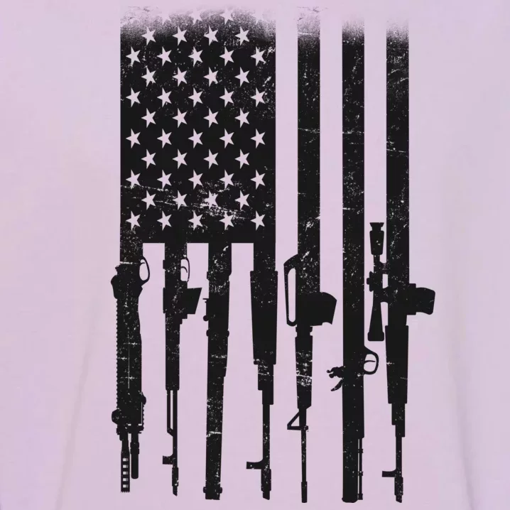 US Gun Flag Garment-Dyed Sweatshirt