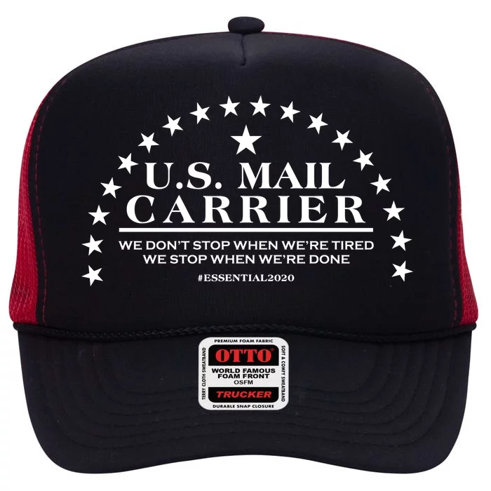 US Mail Carrier #Essential2020 High Crown Mesh Trucker Hat