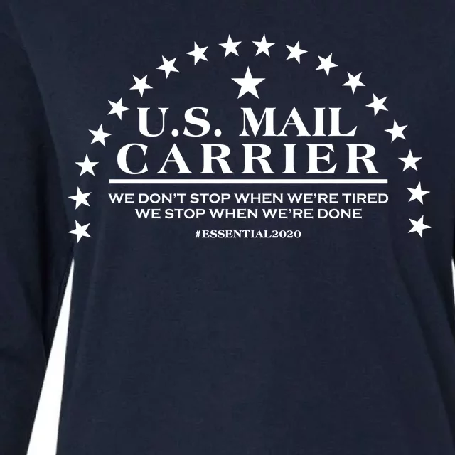 US Mail Carrier #Essential2020 Womens Cotton Relaxed Long Sleeve T-Shirt