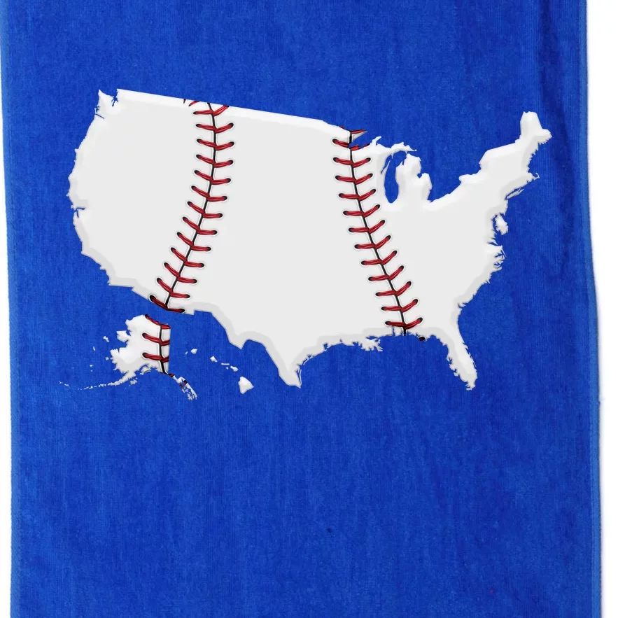 US Map American Baseball Platinum Collection Golf Towel