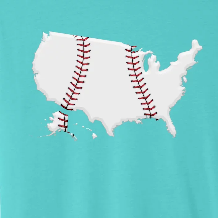 US Map American Baseball ChromaSoft Performance T-Shirt