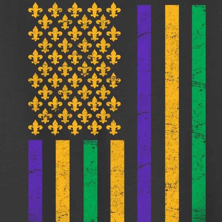 US Mardi Gras Flag Celebration Toddler T-Shirt