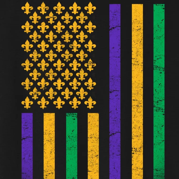 US Mardi Gras Flag Celebration Women's Crop Top Tee