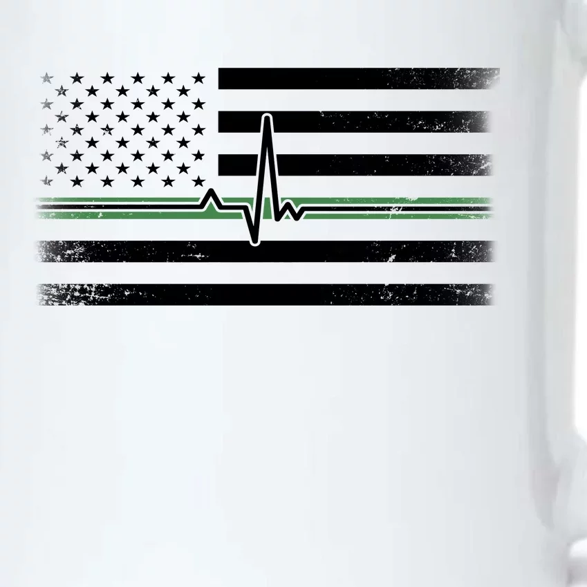 US Military Thin Line Flag Black Color Changing Mug