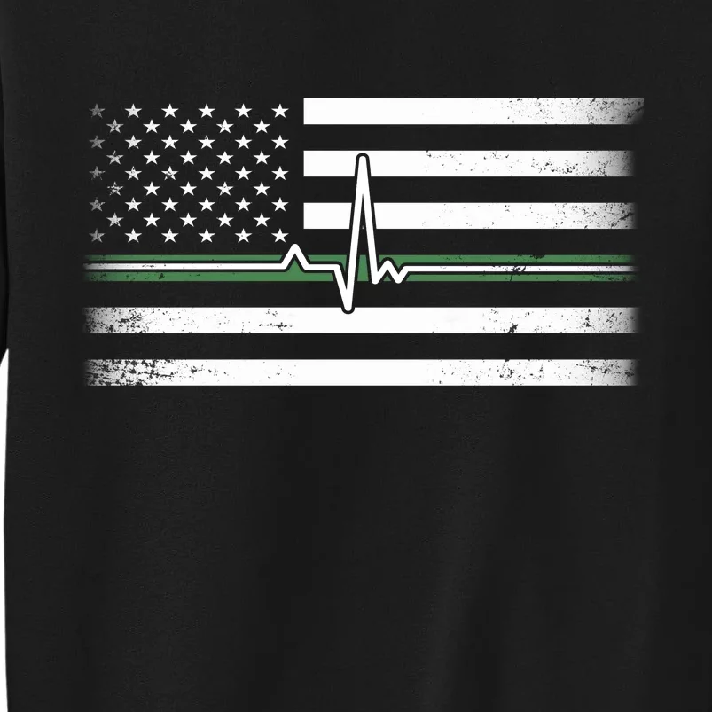 US Military Thin Line Flag Sweatshirt