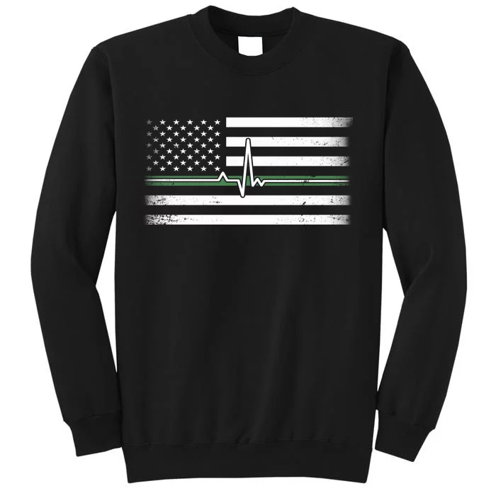 US Military Thin Line Flag Sweatshirt