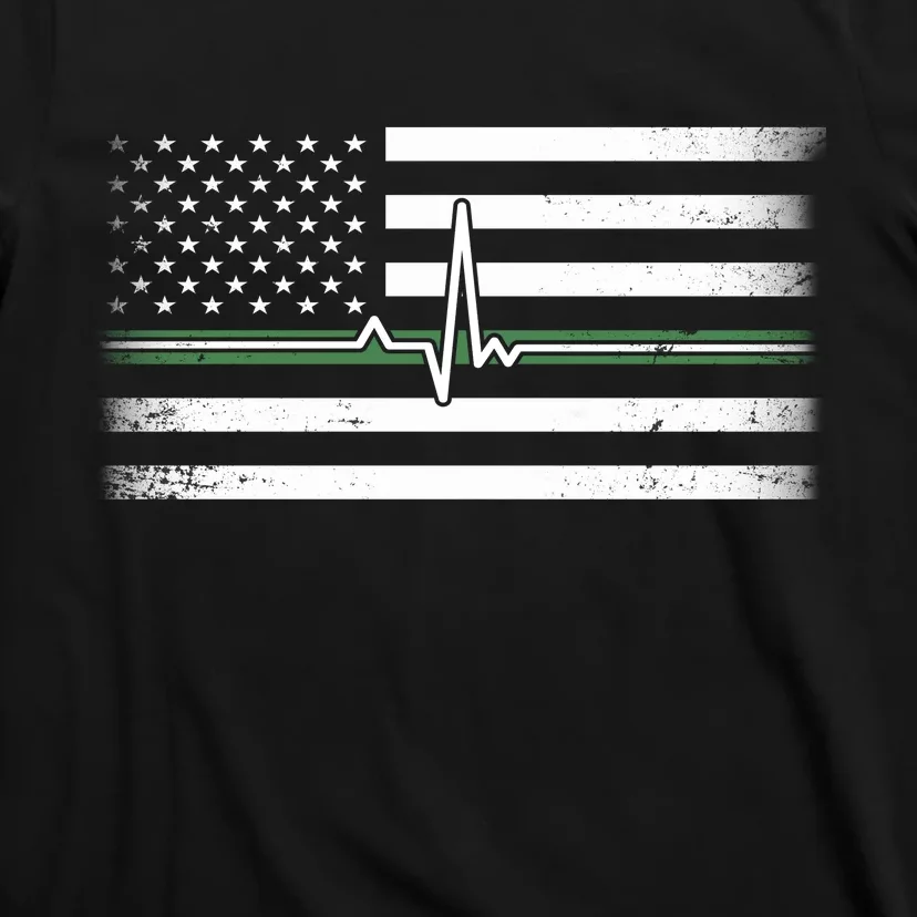 US Military Thin Line Flag T-Shirt