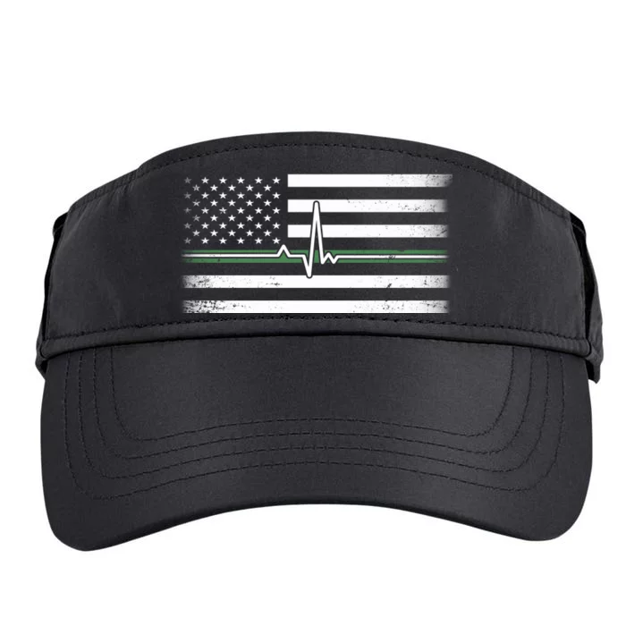 US Military Thin Line Flag Adult Drive Performance Visor