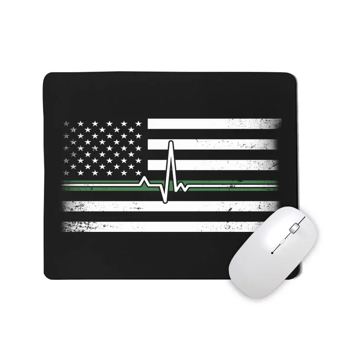 US Military Thin Line Flag Mousepad