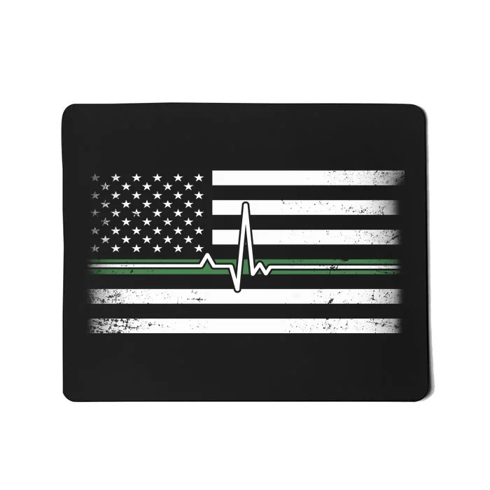 US Military Thin Line Flag Mousepad